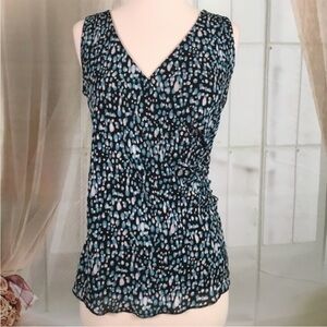 Nine & Co. Multi Colored Sleeveless  Blouse M